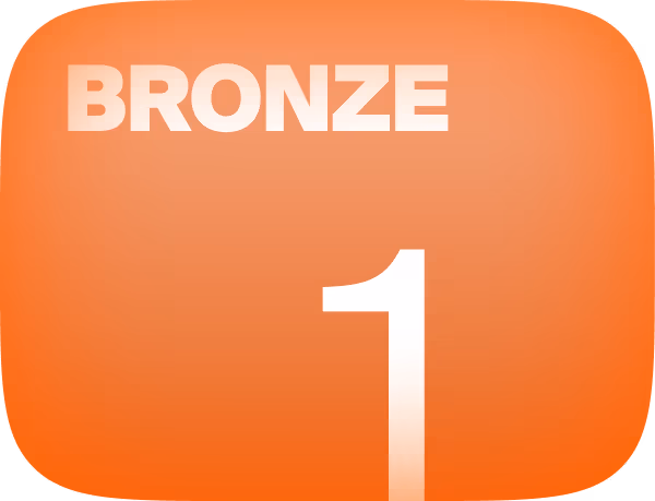 Bronze tier, level 1